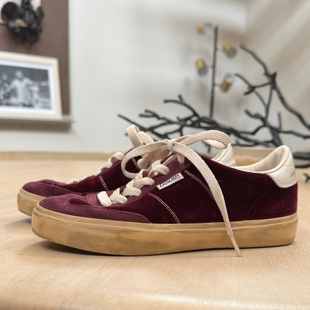 Golden Goose Burgundy Velvet Soul Stars - Picture 9 of 13